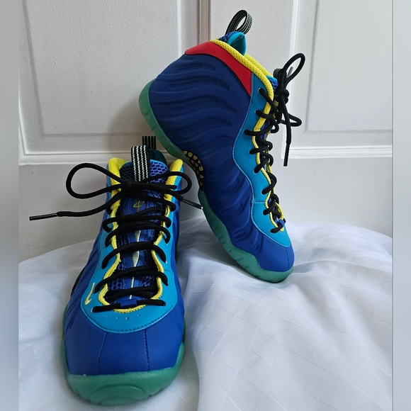 NIKE LITTLE POSITE ONE (GS) GAME ROYAL-YELLOW - Picture 5 of 11